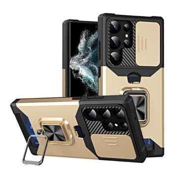Samsung Galaxy A13 - Card Slot Hoesje met Kickstand en, Verzenden, Nieuw