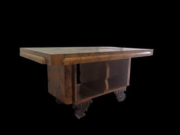 Tafel - Wortelnotenhout - Art Deco-tafel