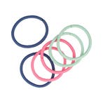 Haarelastieken Basic - Zonder Metaal - Roze Groen Blauw -, Nieuw