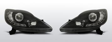 Koplampen Devil Eyes | Peugot 107 2005-2011 | zwart, Verzenden, Nieuw, Peugeot