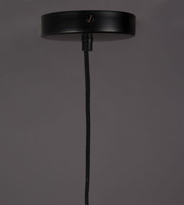 2dekans | Dutchbone Tan Hanglamp Zwart - 230 V - 12x12x150cm, Ophalen of Verzenden, Nieuw