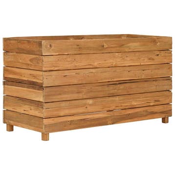 vidaXL Plantenbak verhoogd 100x40x38 cm gerecycled teakhout, Tuin en Terras, Verzenden, Nieuw, Minder dan 60 cm, 30 tot 60 cm