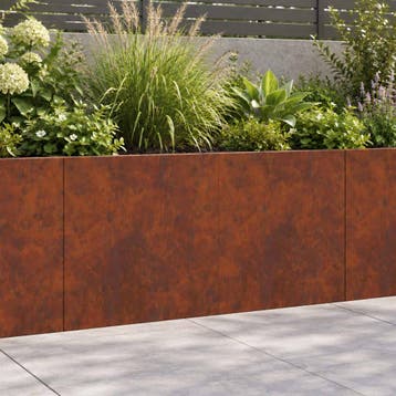 vidaXL Keerwand 2 st 40 x 12 x 30 cm weervast staal, Verzenden, Nieuw