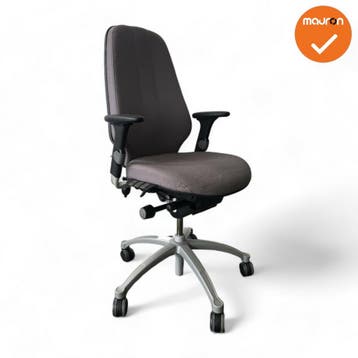 RH Logic 400 - beige stoffering  - Zilvergrijs voetkruis, Werkplek, Ophalen of Verzenden, Gebruikt, Stoel