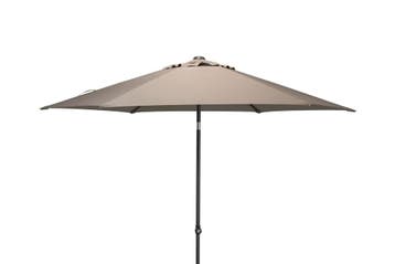 4-Seasons stokparasol Oasis 300 cm - Taupe, Verzenden, Nieuw, Stokparasol, Kantelbaar