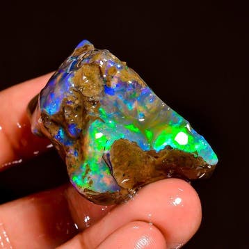 Opaal 19,8 g Natuurlijk Ethiopische Vuuropal Welo-opaal