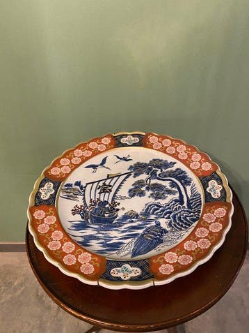 Bord - Keramiek - Japanse Imari schotel