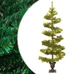 vidaXL Kunstkerstboom met verlichting en pot 120 cm PVC, Diversen, Verzenden, Nieuw