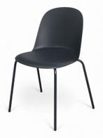 Miniforms Mariolina stoel, 4-poot, antraciet, Huis en Inrichting, Stoelen, Ophalen of Verzenden, Gebruikt, Overige kleuren