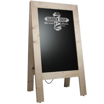 Krijtstoepbord Steigerhout Blank 75x135 cm, Nieuw in verpakking