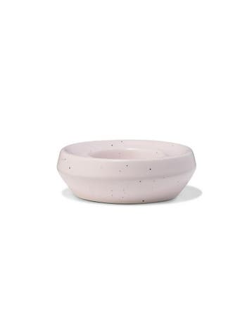 HEMA Eierdopje Ø7.9cm Trend aardewerk roze spikkels, Verzenden, Nieuw