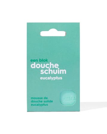HEMA Blok doucheschuim eucalyptus 65g 1+1 gratis, Verzenden, Nieuw