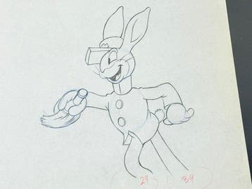 Walt Disney - Ambulancechauffeur animatie tekening - Toby, Nieuw