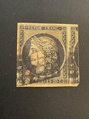 Frankrijk - 1849 Cérès Nr. 3c (grijs zwart) gesigneerd, Gestempeld