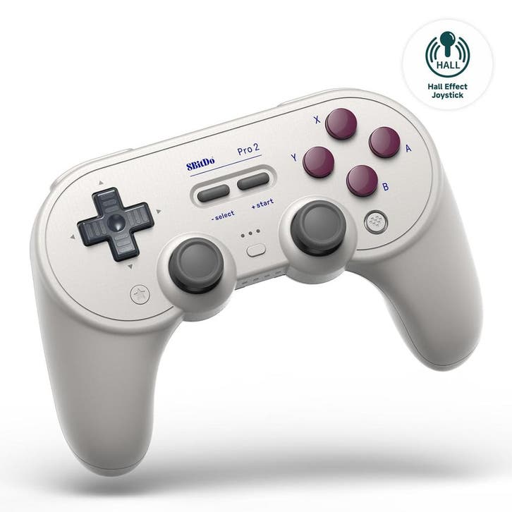 8BitDo Pro 2 Hall effect Bluetooth Controller G Classic, Spelcomputers en Games, Games | Pc, Verzenden