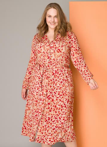 YESTA print blousejurk Maat:, Kleding | Dames, Jurken, Verzenden, Nieuw, Overige kleuren