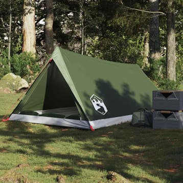 vidaXL Tent 2-persoons waterdicht olijfgroen, Verzenden, Nieuw, Tot en met 2