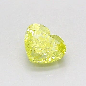 1 pcs Diamant (Natuurlijk gekleurd) - 0.50 ct - Hart - Fancy, Nieuw