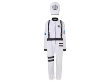 Herenkostuum Astronaut - Wit - Heren - Maat L, Ophalen of Verzenden, Nieuw, Maat 52/54 (L)