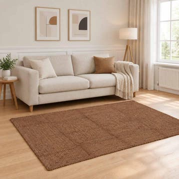 vidaXL Gebied Tapijt Grijs 120 x 170 cm Jute, Verzenden, Nieuw, Grijs