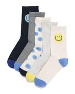 HEMA Kindersokken gezichtjes - 5 paar beige, Verzenden, Nieuw