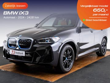 BMW iX3 | Zakelijk Leasen vanaf 348,- p/mnd, Nieuw, Financial lease, Lease, IX3