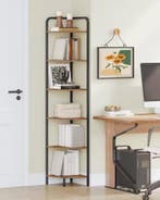 Sedia Hoekboekenkast – Industriële Staande Houten Boekenkast, Huis en Inrichting, Verzenden, Nieuw, Met plank(en)