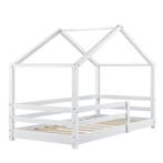 Kinderbed Knätten grenen huisbed met matras 90x200 cm wit, Verzenden, Nieuw