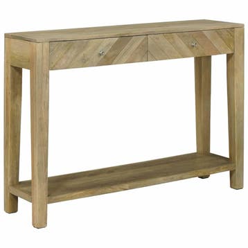 vidaXL Wandtafel Natuurlijk grijs 110 x 30 x 80 cm Massief, Huis en Inrichting, Tafels | Bijzettafels, Verzenden, Nieuw, 60 cm of meer