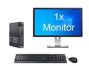 Lenovo ThinkCentre M93p Tiny i5 4e Gen incl. 1 Monitor + 2, Computers en Software, Desktop Pc's, 8 GB, 120 GB, Nieuw, Ophalen of Verzenden