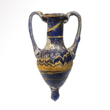 Oud-Grieks Glas Kernvormige Amphoriskos