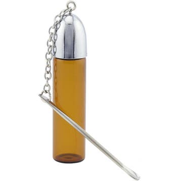 Spoon on Vial Brown Glass     Extra Large, Ophalen of Verzenden, Nieuw