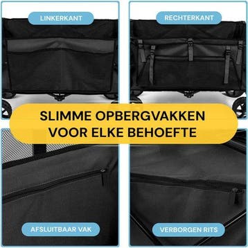 2dekans | Mr. Fold Bolderkar XXL - opvouwbaar - 400L - 300KG, Ophalen of Verzenden, Zo goed als nieuw