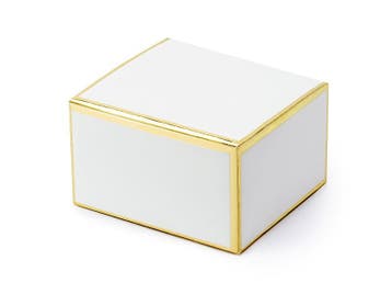 Geschenkdoosjes chique wit met gouden randen (10st), Kleding | Dames, Ophalen of Verzenden, Nieuw