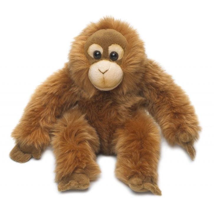 WNF orang oetan knuffel - bruin - 23 cm - pluche, Kinderen en Baby's, Speelgoed | Knuffels en Pluche, Verzenden