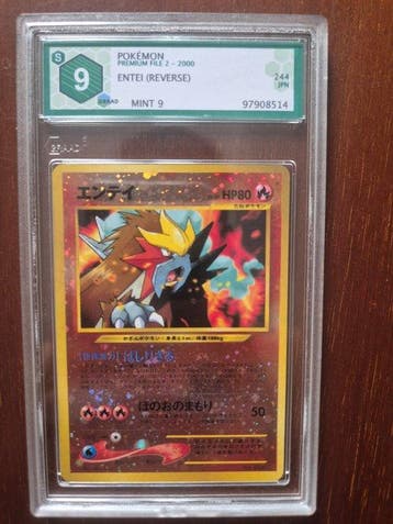 Pokémon - 1 Graded card - Entei 244 Foil, Promo card - Graad, Nieuw