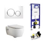 Geberit UP320 Toiletset Sani Royal Easy Flush Slim met Bidet, Doe-het-zelf en Verbouw, Sanitair, Nieuw