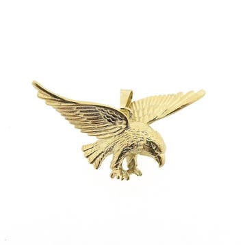 Gouden hanger van een adelaar (Hanger of bedel), Ophalen of Verzenden, Gebruikt, Goud, Overige merken