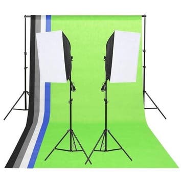 Studio verlichting set 5-in-1 - 41% Korting, Ophalen of Verzenden, Zo goed als nieuw, Complete fotostudio