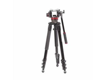 Manfrotto MVT535AQ Aluminium Video Statief Kit, Ophalen of Verzenden, Zo goed als nieuw, Manfrotto
