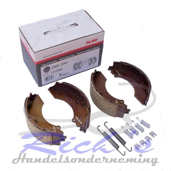 Remschoenset origineel AL-KO 2360 en 2361 230x60mm, Auto diversen, Aanhangwagen-onderdelen, Nieuw, Ophalen of Verzenden