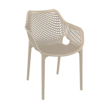 Garden Impressions Air XL design tuinstoel taupe, Verzenden, Nieuw