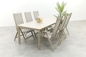 Hartman Roma/Kyra verstelbare tuinset voor 6 personen, Verzenden, Nieuw, Overige materialen, Tuinset