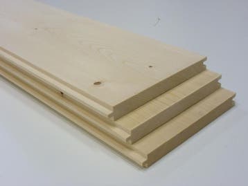 Vuren planken mes en groef blank en gegrond - 20x200mm, Doe-het-zelf en Verbouw, Hout en Planken, Minder dan 25 mm, Nieuw, Ophalen of Verzenden