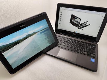 Dell Chromebook 3100 2-in-1 Touchscreen 4GB ram 32GB flash, Computers en Software, Chromebooks, Qwerty, Touchscreen, Dell, 32 GB of minder