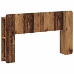 vidaXL Hoofdeinde kas met opslag Oud hout Bewerkt hout, Verzenden, Nieuw, Bruin, Hout