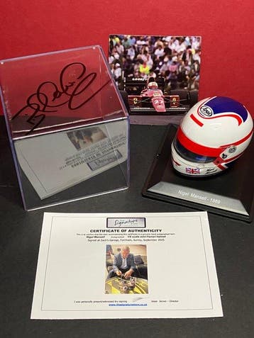Ferrari - Nigel Mansell - 1989 - Helm op schaal 1/5, Verzamelen, Automerken, Motoren en Formule 1, Nieuw