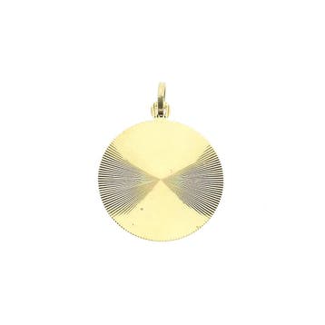 Gouden sterrenbeeld hanger; Kreeft (Hanger of bedel), Ophalen of Verzenden, Gebruikt, Goud, Overige merken