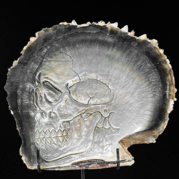 Snijwerk, NO RESERVE PRICE - Intricately Carved Mother of, Antiek en Kunst