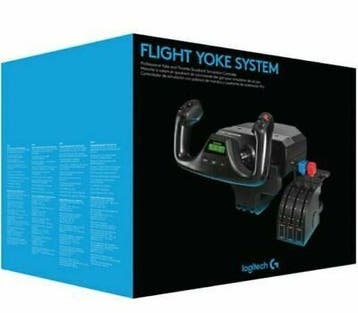 Logitech Pro Flight Yoke System / Vluchtsimulator Yoke met T, Verzenden, Zo goed als nieuw